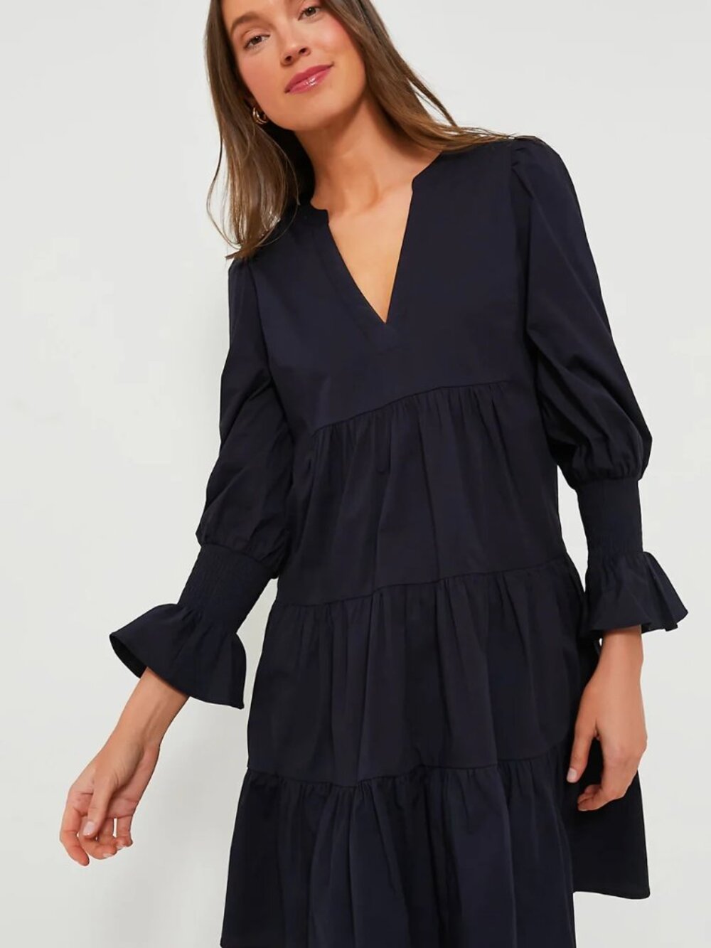 Pomander Place Navy Cotton Poplin Kenzo Dress Size L